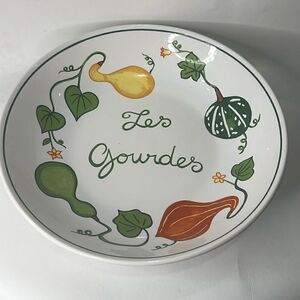 Williams Sonoma Serving Bowl Les Gourdes Made Portugal 13 In Round 2 1/2 In Tall
